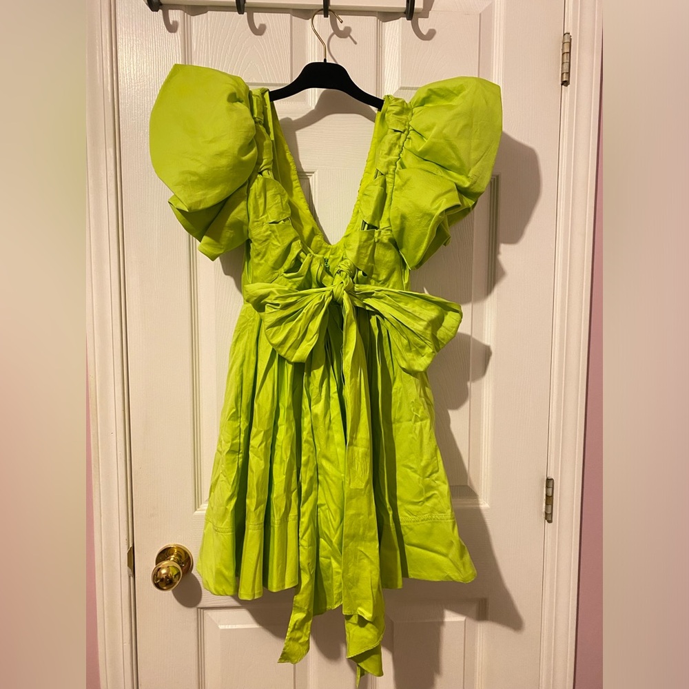 Aje Puff sleeve mini dress